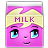 Raspberry Milk Icon